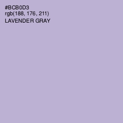 #BCB0D3 - Lavender Gray Color Image