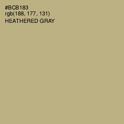#BCB183 - Heathered Gray Color Image