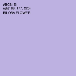 #BCB1E1 - Biloba Flower Color Image