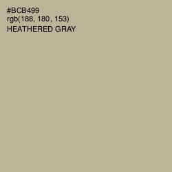 #BCB499 - Heathered Gray Color Image
