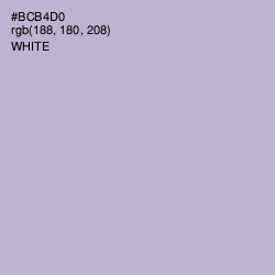 #BCB4D0 - Lavender Gray Color Image