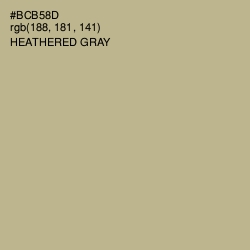 #BCB58D - Heathered Gray Color Image