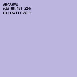 #BCB5E0 - Biloba Flower Color Image