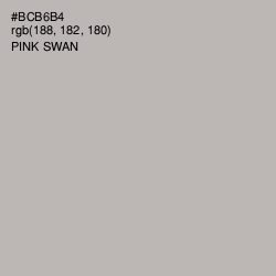 #BCB6B4 - Pink Swan Color Image