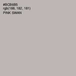 #BCB6B5 - Pink Swan Color Image