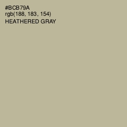 #BCB79A - Heathered Gray Color Image