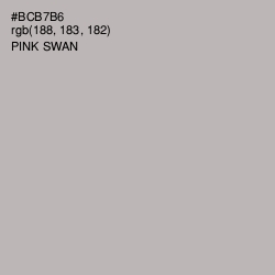 #BCB7B6 - Pink Swan Color Image