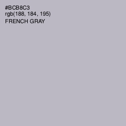 #BCB8C3 - French Gray Color Image