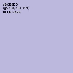 #BCB8DD - Blue Haze Color Image