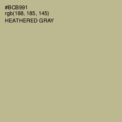 #BCB991 - Heathered Gray Color Image