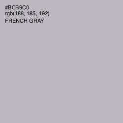 #BCB9C0 - French Gray Color Image