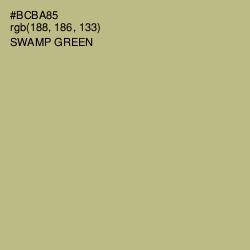 #BCBA85 - Swamp Green Color Image