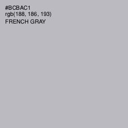 #BCBAC1 - French Gray Color Image