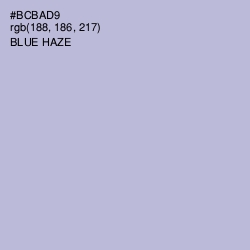 #BCBAD9 - Blue Haze Color Image