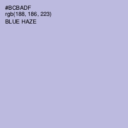 #BCBADF - Blue Haze Color Image