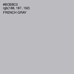 #BCBBC0 - French Gray Color Image