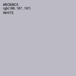 #BCBBC5 - French Gray Color Image