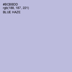 #BCBBDD - Blue Haze Color Image