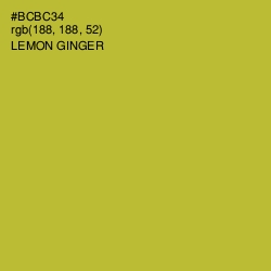 #BCBC34 - Lemon Ginger Color Image