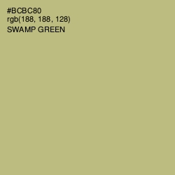#BCBC80 - Swamp Green Color Image