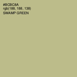 #BCBC8A - Swamp Green Color Image