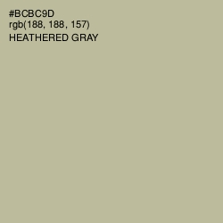 #BCBC9D - Heathered Gray Color Image