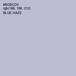 #BCBCD4 - Lavender Gray Color Image