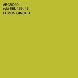 #BCBD30 - Lemon Ginger Color Image