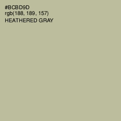 #BCBD9D - Heathered Gray Color Image