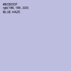 #BCBDDF - Blue Haze Color Image