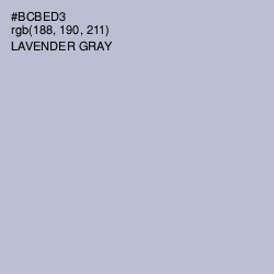 #BCBED3 - Lavender Gray Color Image