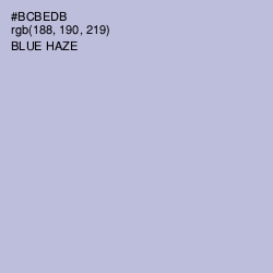 #BCBEDB - Blue Haze Color Image