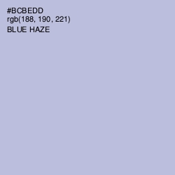 #BCBEDD - Blue Haze Color Image