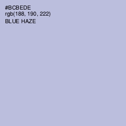 #BCBEDE - Blue Haze Color Image