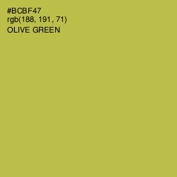 #BCBF47 - Olive Green Color Image