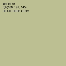 #BCBF91 - Heathered Gray Color Image