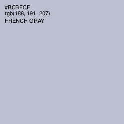 #BCBFCF - French Gray Color Image