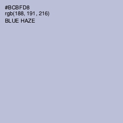 #BCBFD8 - Blue Haze Color Image