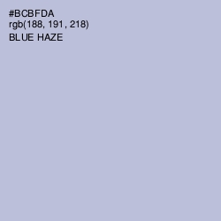 #BCBFDA - Blue Haze Color Image