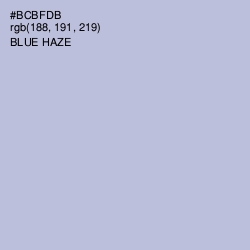 #BCBFDB - Blue Haze Color Image