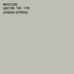 #BCC0B2 - Green Spring Color Image