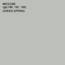 #BCC0B9 - Green Spring Color Image