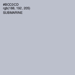 #BCC0CD - Submarine Color Image