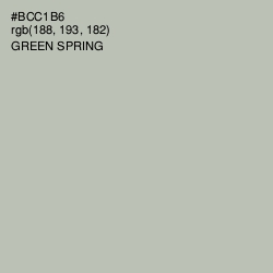 #BCC1B6 - Green Spring Color Image