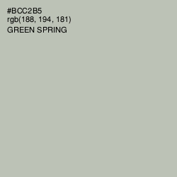 #BCC2B5 - Green Spring Color Image