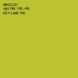 #BCC331 - Key Lime Pie Color Image