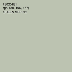 #BCC4B1 - Green Spring Color Image