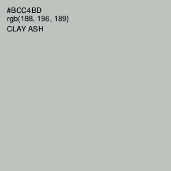 #BCC4BD - Clay Ash Color Image