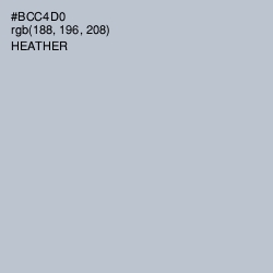 #BCC4D0 - Heather Color Image