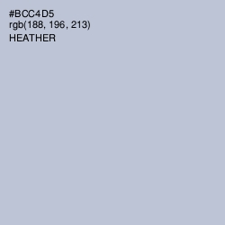 #BCC4D5 - Heather Color Image
